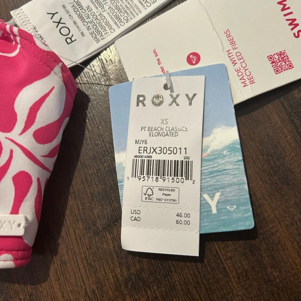 Roxy Pink Floral Bikini Set - Picture 7 of 7